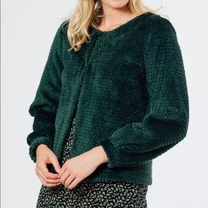 Dudley Stephens Bubble Cardigan Hunter Green Large